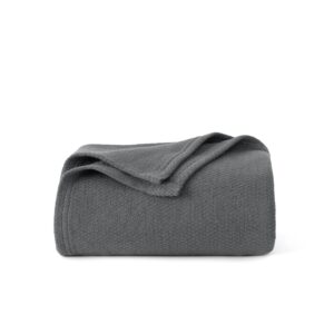 100% Cotton Herringbone Woven Blanket