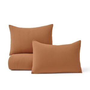 Prewashed Plain Comforter Set