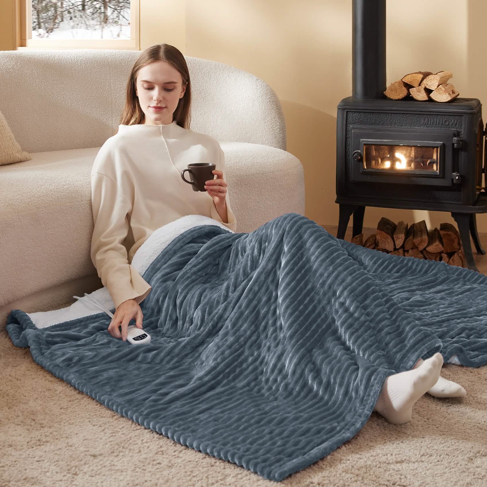 Ribbed Heated Blanket - Image 7